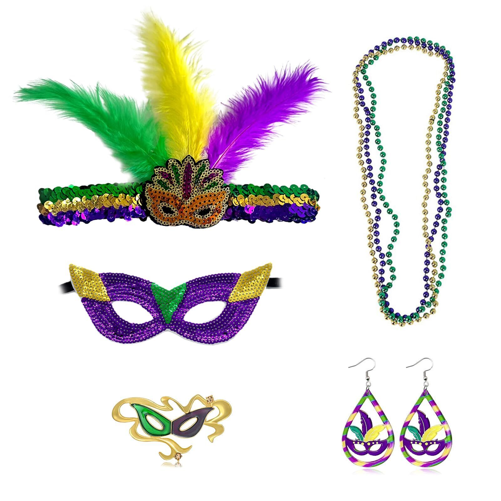 8356 7pcs Mardi Gras Accessoriess SetMardi Gras